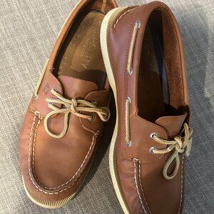 Sperry Top-Sider Boat Shoes – Men’s 10.5 | Sahara Brown Leather